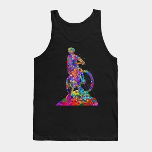 Mountain bike watercolor art Tank Top